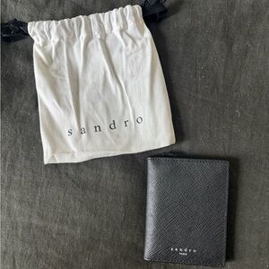 *BRAND NEW* Black Leather Sandro Wallet